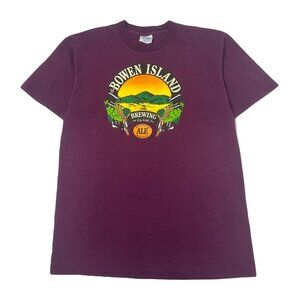Vintage Bowen Island Brewing Graphic Tee L